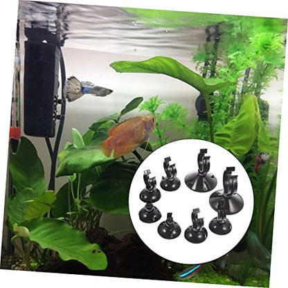 Ciieeo 40Pcs Aquarium Suction Cup Clips Clamps for Fish Tank Tubing Holder Easy Install Clean Surfaces for Airline and Hose Management