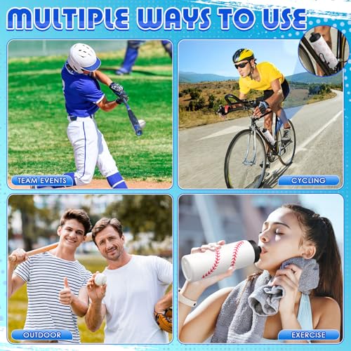 12 / 24 Pack Sports Water Bottles 20 oz Bottle Basketballs Party Favors Reusable Sports Squeeze Water Bottle for Party Favor Players Lovers Team Gifts Gym - style: Baseball