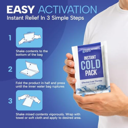 5000 Pack Instant Ice Packs for Injuries, Bulk Full Pallet Delivery - style: 5000 Pack