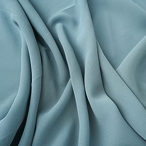 YOUR SMILE for Women Lightweight Breathable Solid Color Soft Chiffon Long Fashion Scarves Sun-proof Shawls Wrap - color: Light Teal