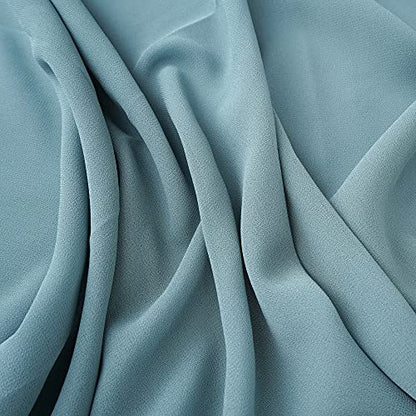 YOUR SMILE for Women Lightweight Breathable Solid Color Soft Chiffon Long Fashion Scarves Sun-proof Shawls Wrap - color: Light Teal