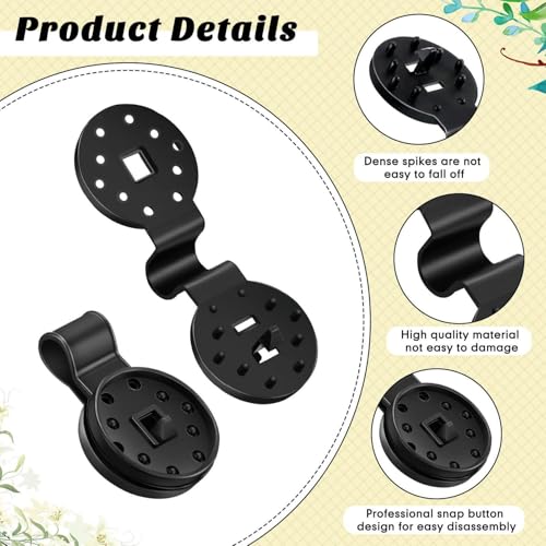 100-Pack Shade Cloth Clips, Lock Grip, Heavy Duty Tarp Clips, UV-Resistant Canopy Fasteners, Non-Slip Grip For Netting/Greenhouse, Windproof Sunshade Clamps - size: Medium size 8.7*4.8