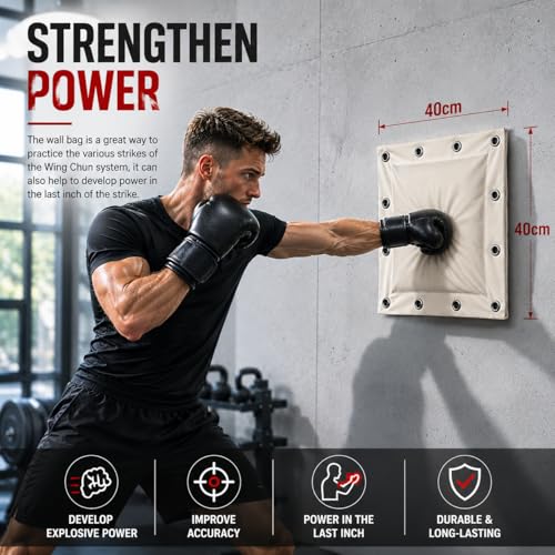 ZooBoo Boxing Wall Bag for Boxing MMA Kickboxing Training | Durable Canvas Fabric Withstands Daily Boxing and Martial Arts Training
