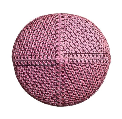 Men's Unisex Muslim Men Prayer Cap Ramadaan Cap Eid Cap Handmade Kufis Namaz Hat Beanie - color: Pink, size: X-Large