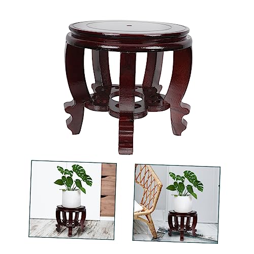 balacoo Wooden Pedestal Fish Tank Display Stand High Tall Aquarium Base for Home Decorative Antique Style with Fine Workmanship and
