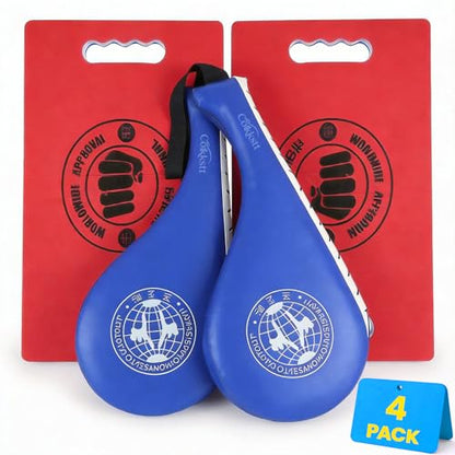 Taekwondo Training Set: Rebreakable Breaking Board & Kick Target Pad, Taekwondo Breaking Boards for Kids& Adults, Martial Arts Karate Boxing Sparring Gear - size: 4 Pack
