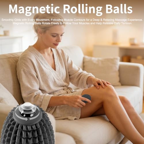 Vibrating Massage Ball for Full Body Relaxation, Silicone Trigger Point Massager Ball for Back, Neck, Foot, Muscle Recovery, Portable Rechargeable Massage Roller, 3 Vibration Modes (Black) - color: Black