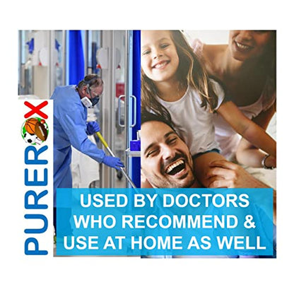 PUREROX Disinfectant. Sports and Fitness. Eliminate 99.9999% MRSA, Bloodborne Pathogens, Viruses, HIV, Bacteria, Athlete Foot Fungus. Anywhere in Gym, Fitness Center. No Residue. Suitable All Surfaces