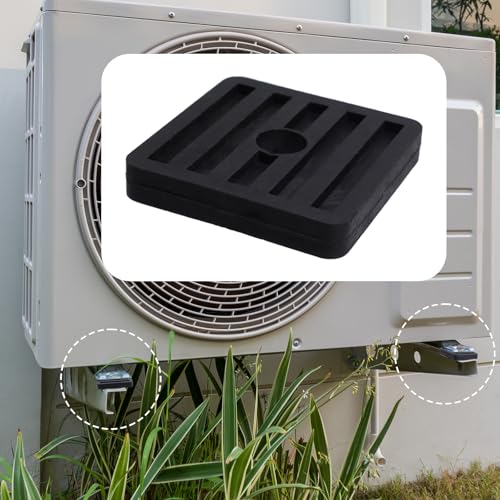 MY MIRONEY 4PCS 2.8" Square Rubber Anti-Vibration Isolator Pads | Air Conditioner Shock Pads for Air Compressor, Air Conditioner Unit, HVAC, Treadmill - style: 2.8” Square