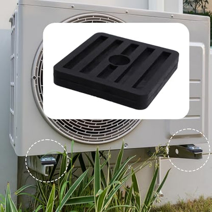 MY MIRONEY 4PCS 2.8" Square Rubber Anti-Vibration Isolator Pads | Air Conditioner Shock Pads for Air Compressor, Air Conditioner Unit, HVAC, Treadmill - style: 2.8” Square