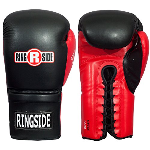Ringside Lace IMF Tech Boxing Training Sparring Gloves - color: Black, size: 16 OZ