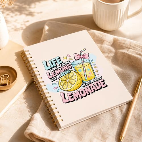 Bible Verse Journal Notebook - Religions Gifts for Women, Inspirational Hardcover Note Book for Church Notting Stationery Supplies Christian Gift for Prayer 5.5x8.3 Inches - color: Life Gave Me Some Lemons But My Jesus He Be Makin' Lemonade