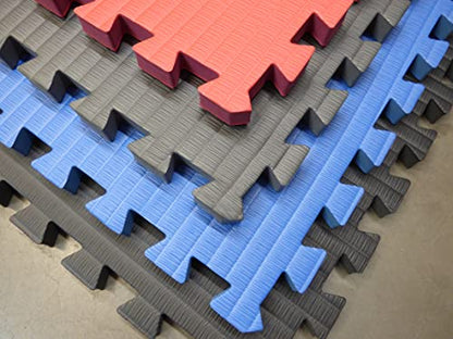 Square Brands - MMA EVA Foam Interlocking Puzzle Mats - 40" x 40" - color: Grey