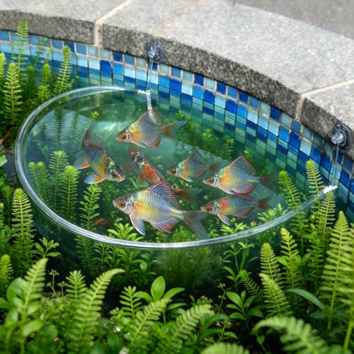 Aquarium Floating Plant Corral Kit for Separating Fish and Floating Aquarium Plants with Lightweight Thin Silicone Tube Height Adjustable Floating Plant Barrier Universal Fit for All Aquariums