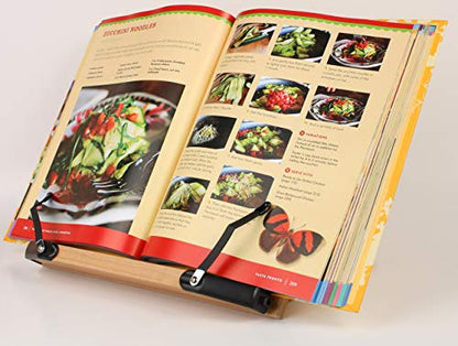 BS1500 11.8x8.5 Portable Adjustable Foldable Bookstand Holder for Reading Hands Free Large Thick Heavy Textbooks Cookbooks Tablets - size: Standard 11.8"x8.5"