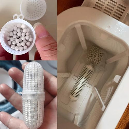200 Gram Humidifier Cleaner Refill Replacement Nano Silver Ceramic Cleaning Ball for Humidifiers Demineralization Cartridge Containers Filters Fish Tank Purifies Water Eliminates Dust Odor