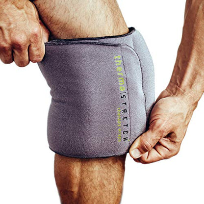 Knee Heating Pad - Microwavable Compression Wrap for Arthritis, ACL, PCL, Tear, Joint Pain Relief and Recovery – Natural, Adjustable and Stretchable Therapy That Stays