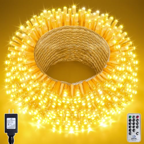66FT 200 LED Warm White String Lights, 8 Modes Fairy Lights with Timer, Waterproof & Durable Indoor Outdoor Decor for Garden, Patio, Party - color: Warm Whtie, size: 200LED