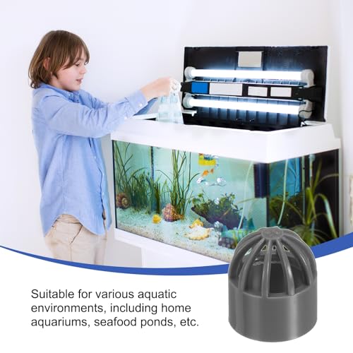 PATIKIL 0.8 Inch (20mm) Fish Cover Permeable Cap, 4 Pcs PVC Breathable Cap Aquarium Guard Fish Tank Intake Cover, Gray - color: Gray, size: 0.8Inch(20mm)