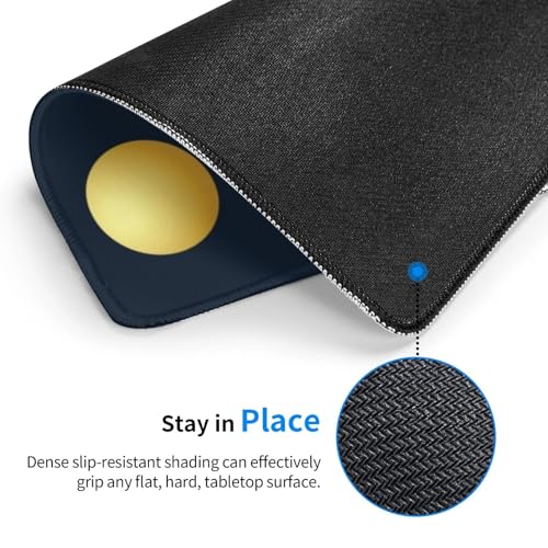 Golden Mountains Lines Moon Mousepad Non-Slip Rubber Base Mouse Pads for Computers Laptop Office Desk Accessories Mouse pad 7.9 x 9.5 in - color: Golden Mountains
