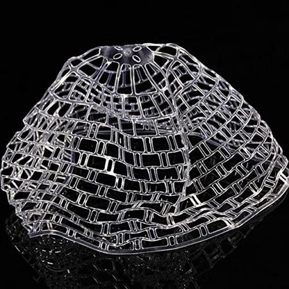 Transparent Rubber Fishing Net, Fly Fishing Landing Net Replacement Netting for Freshwater Saltwater Fishing, Soft Rubber Mesh Safe Catch and Release Fish - size: m - 39 inch