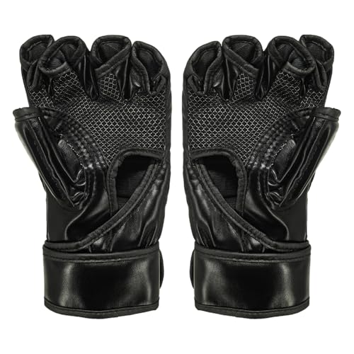 SOTF Punching Gloves for Adults MMA Training Gloves Men Fight Boxing Gloves Open Fingers Women - color: gray