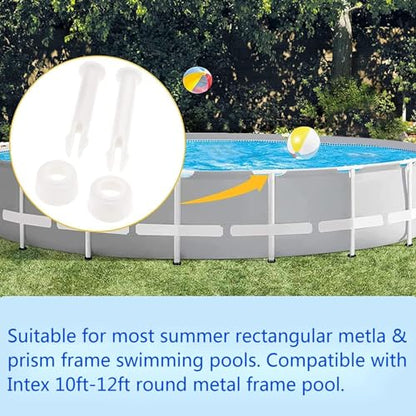 36Pcs Plastic Pool Joint Pins & Pool Seals(2.16Inch) | Compatible with Intex 10'-12' Above Ground Round Metal Frame Pools and Intex Rectangular Metal Frame Pools - size: 2.16Inch