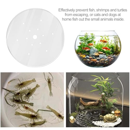 Acrylic Aquarium Anti Jumping Lid Cover 11.8 inch Effectively Prevents Water Splashing Prevent Fish Reptiles from Out of The Tank 1 Piece
