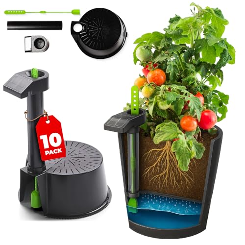 Self Watering Planter Insert w/LifeTested Technology, Water Reservoir & Level Indicator - Turn Any 5-Gal Bucket into a DIY, Portable Automatic Container Indoor-Outdoor Garden, 10-Pack - size: 10 Pack