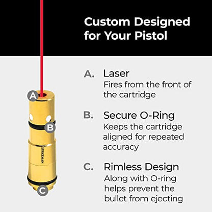 Strikeman .40 S&W Dry-Fire Laser Training System - Great for Target Shooting Practice with Pistols - Kit Includes Access to Updated App (No Subscription Needed), Cartridge, Target & Phone Holder - style: .40 S&W