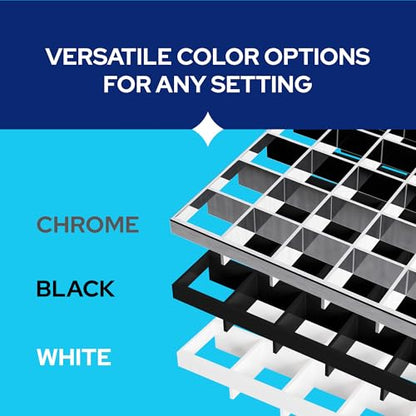 White Egg Crate Fluorescent Light Covers - Custom Size Polystyrene Drop Ceiling Grid Diffuser & HVAC Air Vent Grille - 1/2"x1/2"x3/8" Cell Eggcrate Panels, 5-Pack - Manufactured in USA - color: White - Custom Size