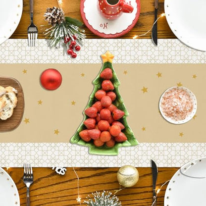 Ramadan Mubarak Decorations Ramadan Mubarak Table Runner Eid Al Fitr Golden Moon Garden Banner Ramadan Eid Banner Ramadan Decorations and Home Party Supplies