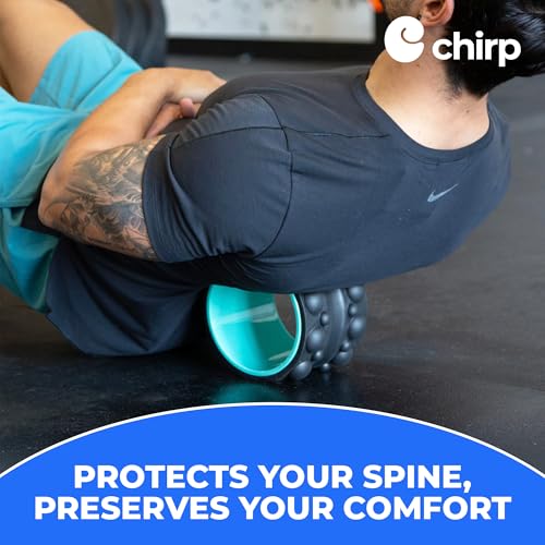 Chirp Wheel XR 3P Massage Roller Set - 10” Acupressure, 6” Knot-Kneading Thumb, 4” Neck & Headache Tension Relief, High Density Foam Massage Rollers for Back & Neck Pain, 500lbs Capacity, Mint - size: 3-Pack (10, 6, 4 Inch) Mint