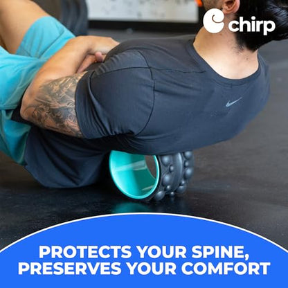 Chirp Wheel XR 3P Massage Roller Set - 10” Acupressure, 6” Knot-Kneading Thumb, 4” Neck & Headache Tension Relief, High Density Foam Massage Rollers for Back & Neck Pain, 500lbs Capacity, Mint - size: 3-Pack (10, 6, 4 Inch) Mint