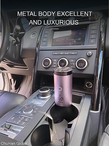 Electric Incense Burner, Car Electric Incense Burner, Portable USB Rechargeable Smart Electronic Incense Burner, bakhoor Burner for Home Use (Pink) - color: Pink