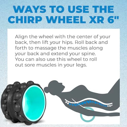 Chirp Wheel XR Knot Kneader - Firm Massage Roller, Shiatsu Thumb Massage, Muscle Release Tool for Knots &Tension Relief | High Density Foam for Physical Therapy & Relaxation, 500lbs Capacity, 6" Mint - size: 6 Inch Mint