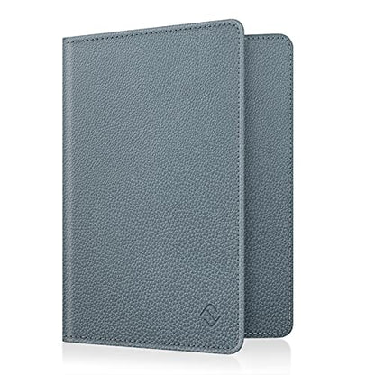 FINTIE Passport Holder, Slim Travel Wallet RFID Blocking Card Case Cover - color: Cloudy Blue
