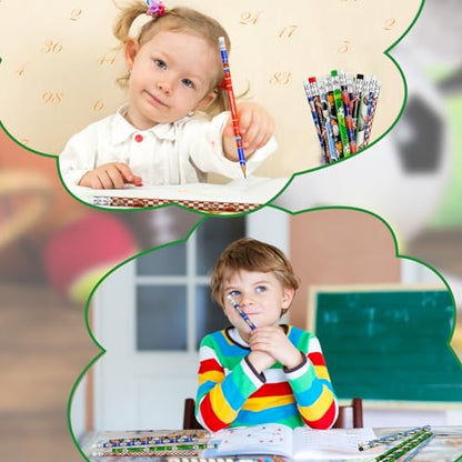 Cinrobiye 96 Pcs Sports Pencils Bulk, Basketball Football Baseball Scoeer Wood Pencils with Erasers Sports for School Prizes Classroom Exchange Gifts Party Favors Supplies, Stationary Gifts - style: Sports
