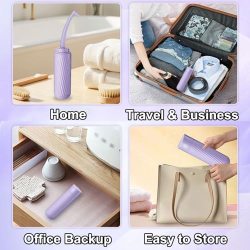 Portable Bidet Sprayer,500Ml,Portable Perineal Wash Bottle Dual Nozzles,Gentle Water Flow,Soft Material,EVA Body,Textured Grip,Travel and Home Use,B - color: B