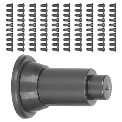 100Pcs Aquarium Isolation Board Support Feet, PVC Material, 2.8cm Height - Adjustable Divider Stabilizers, Food Grade Plastic, Easy Cleaning for Fish Tanks (Black)