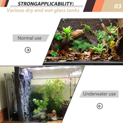 23.6x17.7in Rock Terrarium Background,3D Reptile Tank Background Board,Amphibian Stereo Backdrop Wall,Lizard Snake Gecko Spider Turtle Fish pet silo Background Decorative Panel(Brown) - color: brown-23.6"* 11.8"（1pcs）