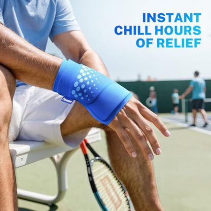 Thumb & Wrist Ice Pack Wrap, Thickened Ice Gel Pad, Ergonomic Fit, Long Lasting Cold & Warm for Carpal Tunnel Relief, Arthritis, Computer Overuse Injuries, Post-Surgery, Post-Workout, Size L/XL - size: L/XL, style: Blue