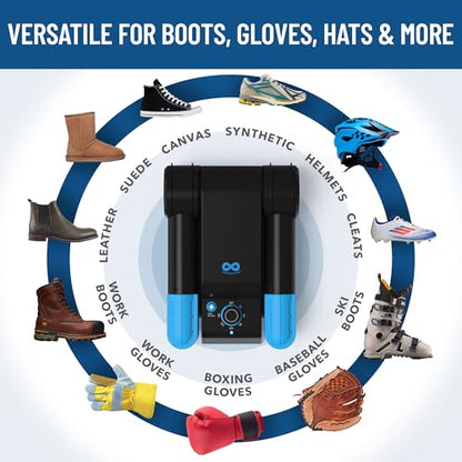 Everlasting Comfort Electric Boot Dryer for Work Boots, Silent Portable Shoe Dryer with Timer for Shoes, Boots and Cleats, Quick-Dry Glove Dryer Boot Warmer for Gloves, Helmets and Sneakers(Foldable) - size: Foldable - 1 Pair