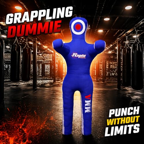 BJJ Wrestling Dummy Punching Bag Submission MMA Brazilian Jiu Jitsu Judo Karate Throwing Boxing Dummy Dummies - UNFILLED 5 Feet…