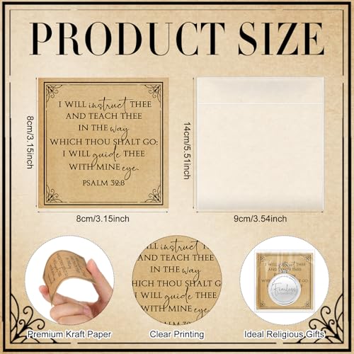 Kingdder 36 Sets Christian Compass Bulk Religious Gifts - color: Sliver