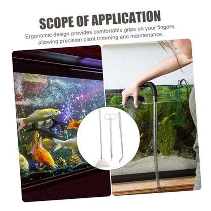 1set Aquarium Scissors Shovel Multi-function Aquatic Tools for Plant Maintenance Portable and Easy to Use for Freshwater Aquariums