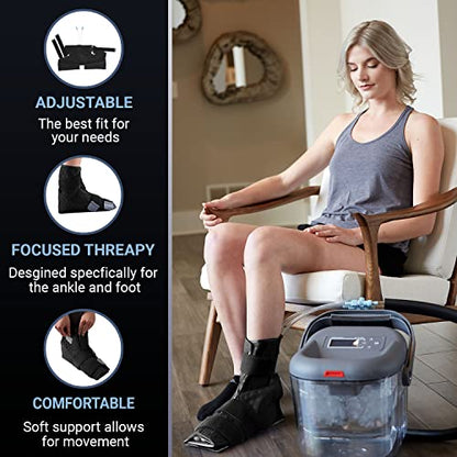 Cold Water Therapy Ankle and Foot Wrap for Cryotherapy Unit - Pad Only for Circulating Ice Machine for Feet, Ankle, Toes - style: Ankle and Foot Wrap