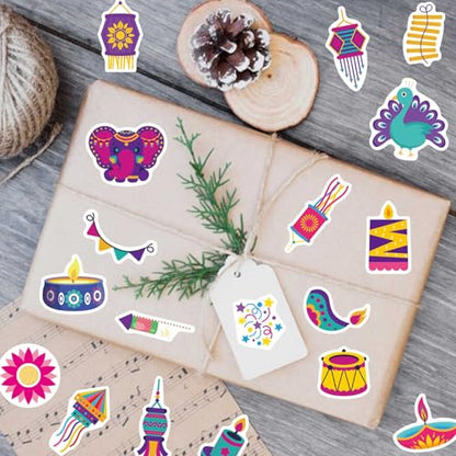 Diwali Stickers, 548 Pcs Diwali Crafts Stickers for Kids, Deepavali Sticker - style: Diwali
