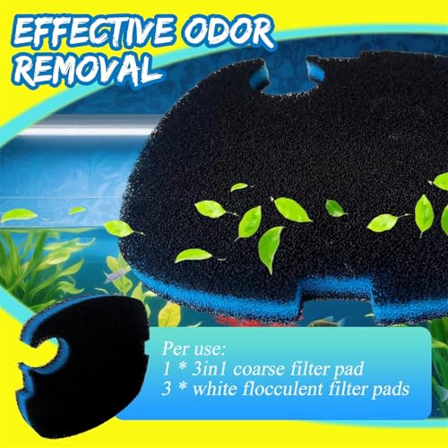 Premium Replacement Sponges for Aquariums Canister Replacement Sponges Filter Pad for Aquariums Canister Universals Air Filter Impregnated Sheet Pad