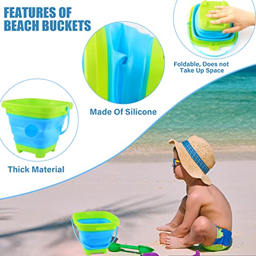 Floating Telescopic Folding Net with 7 Inch Pliers & Lip Gripper - Kids Fishing Net with Foldable Sand Bucket & Fishing Gear Accessories - color: kids fishing net+ 2L Foldable Bucket